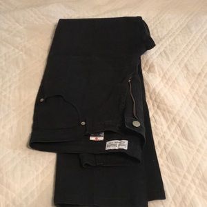 Black straight leg jeans